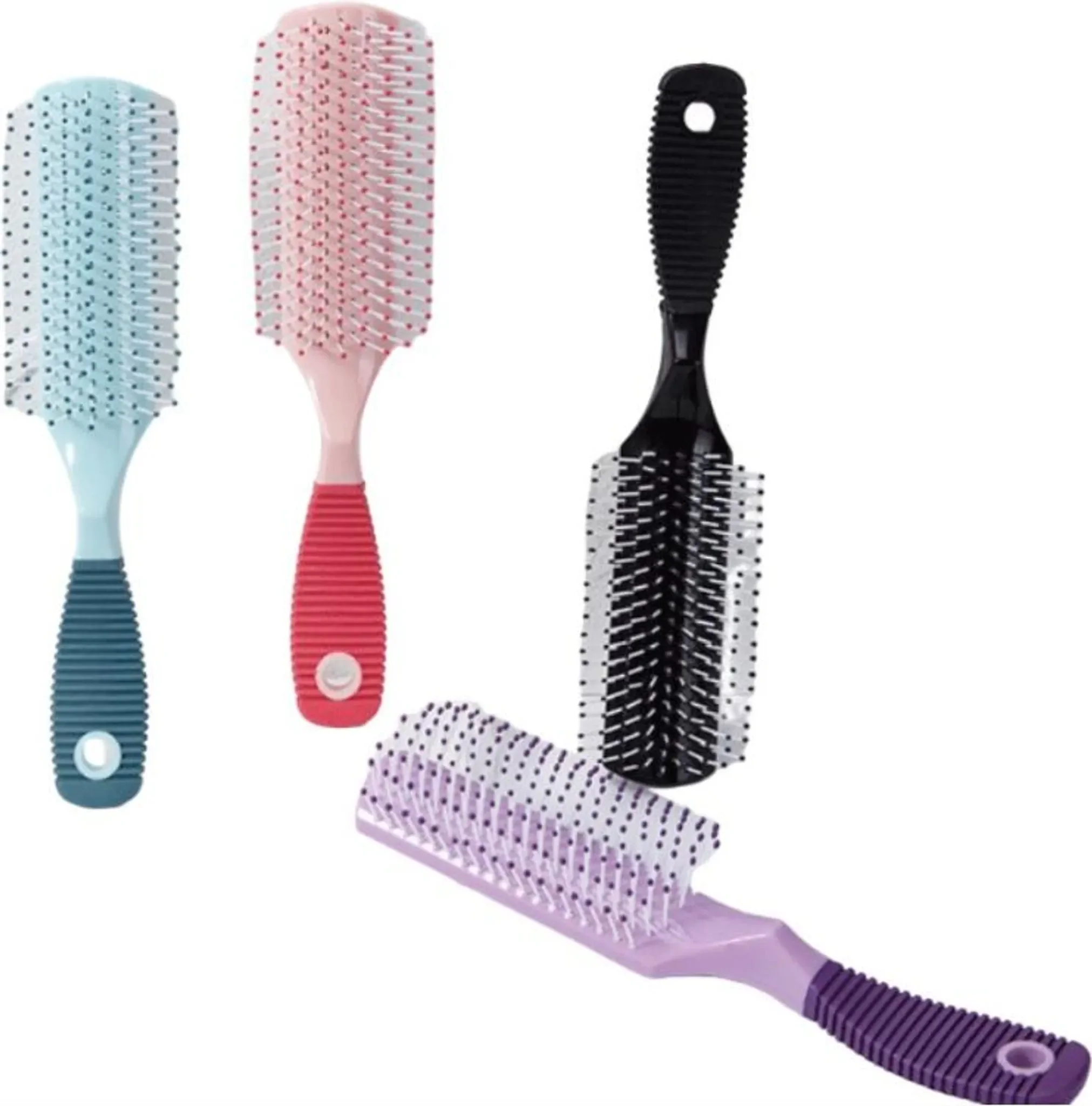 Massage-Styling-Rippenkamm – Kopfhautmassage & Entwirrbürste, Rosa